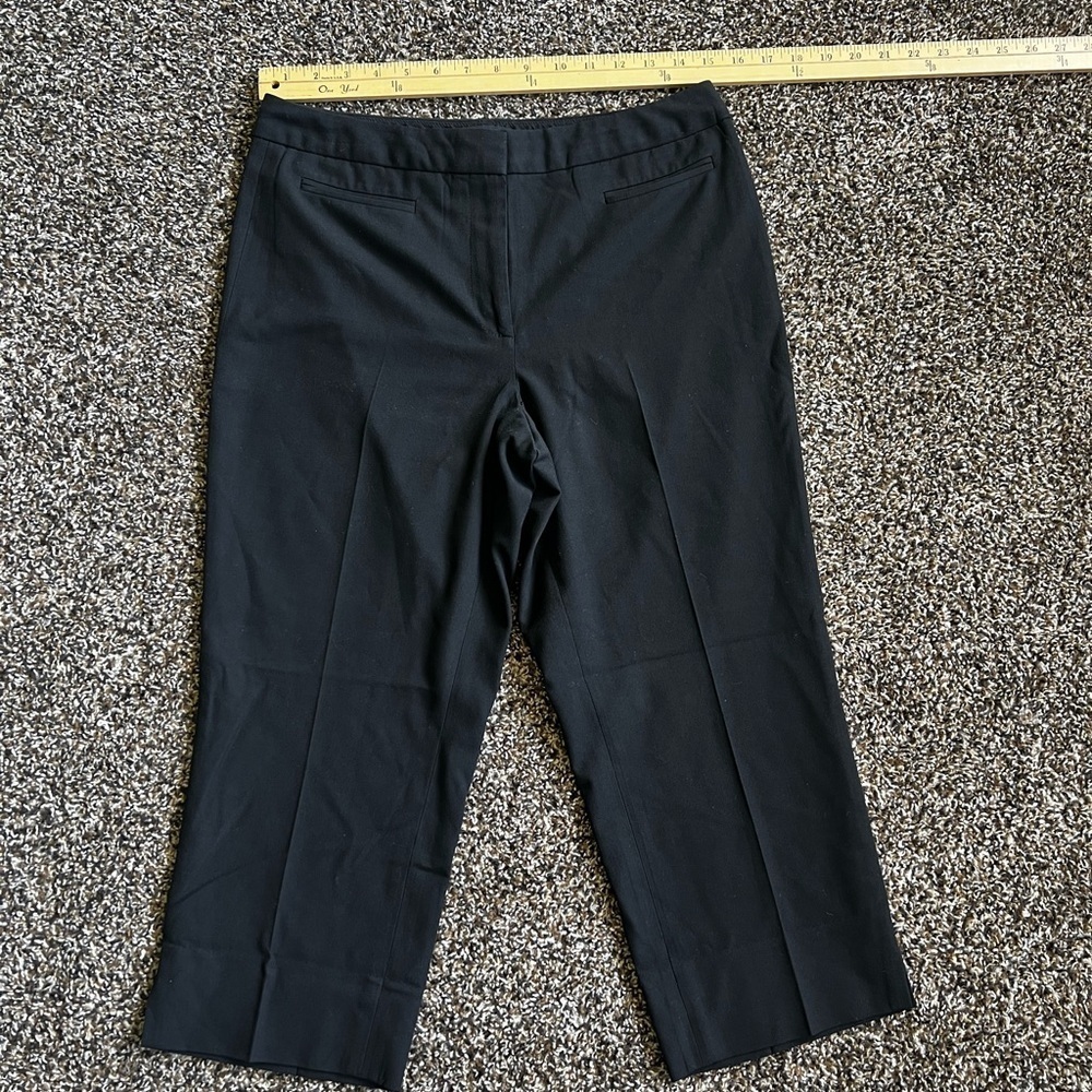 Talbots Black Ankle Cropped Pants - Picture 1 of 7